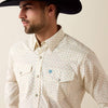 Ariat Mens Chester Classic Fit Snap Shirt Arctic Wolf - 10079544