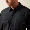 Ariat Mens Classic Fit Sawtooth Denim Shirt Carl - 10079097