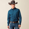 Ariat Mens Claude Fitted Shirt Sailor Blue - 10079444