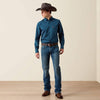 Ariat Mens Claude Fitted Shirt Sailor Blue - 10079444