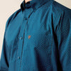 Ariat Mens Claude Fitted Shirt Sailor Blue - 10079444
