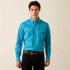 Ariat Mens Clovis Fitted Snap Shirt Navagio Bay Geo Print - 10079266