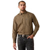 Ariat Mens Coby Vertical Stripe Shirt Grey Blue - 10079607
