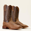 Ariat Mens County Roads Wide Square Toe Cowboy Boots Wheat Tan/Santa Fe Brown - 10074250