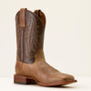 Ariat Mens County Roads Wide Square Toe Cowboy Boots Wheat Tan/Santa Fe Brown - 10074250
