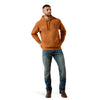 Ariat Mens Cowboy Tough Adobe Hoodie Adobe Orange - 10079567