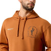 Ariat Mens Cowboy Tough Adobe Hoodie Adobe Orange - 10079567
