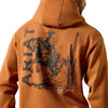 Ariat Mens Cowboy Tough Adobe Hoodie Adobe Orange - 10079567
