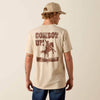 Ariat Mens Cowboy Up Classic Fit T-Shirt Natural - 10073414