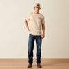 Ariat Mens Cowboy Up Classic Fit T-Shirt Natural - 10073414