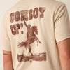 Ariat Mens Cowboy Up Classic Fit T-Shirt Natural - 10073414