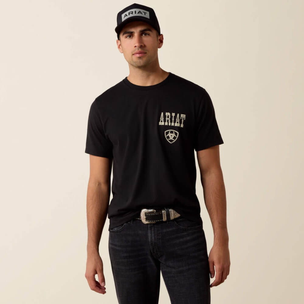 Ariat Mens Cowboy Way Up T-Shirt Black - 10079500