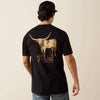 Ariat Mens Cowmooflage Classic Fit T-Shirt Black - 10073419