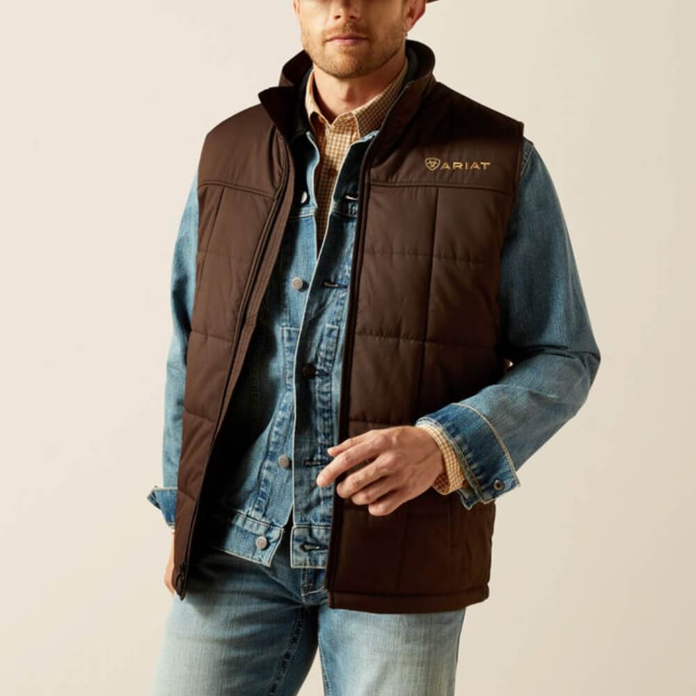 Ariat Mens Crius Insulated Vest Brown - 10062603