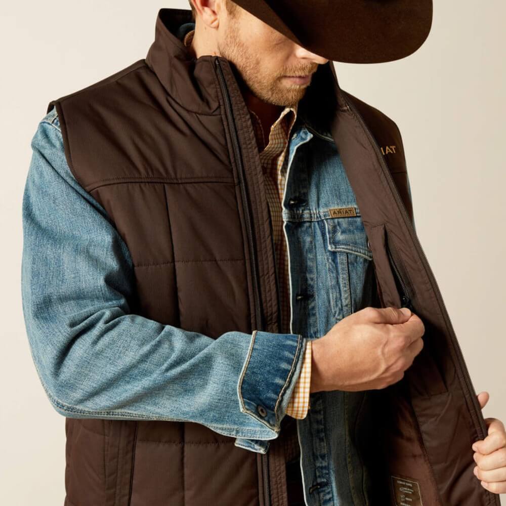 Ariat Mens Crius Insulated Vest Brown - 10062603