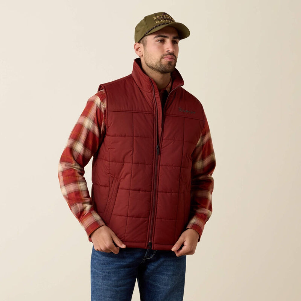Ariat Mens Crius Insulated Vest Madder Brown - 10079356