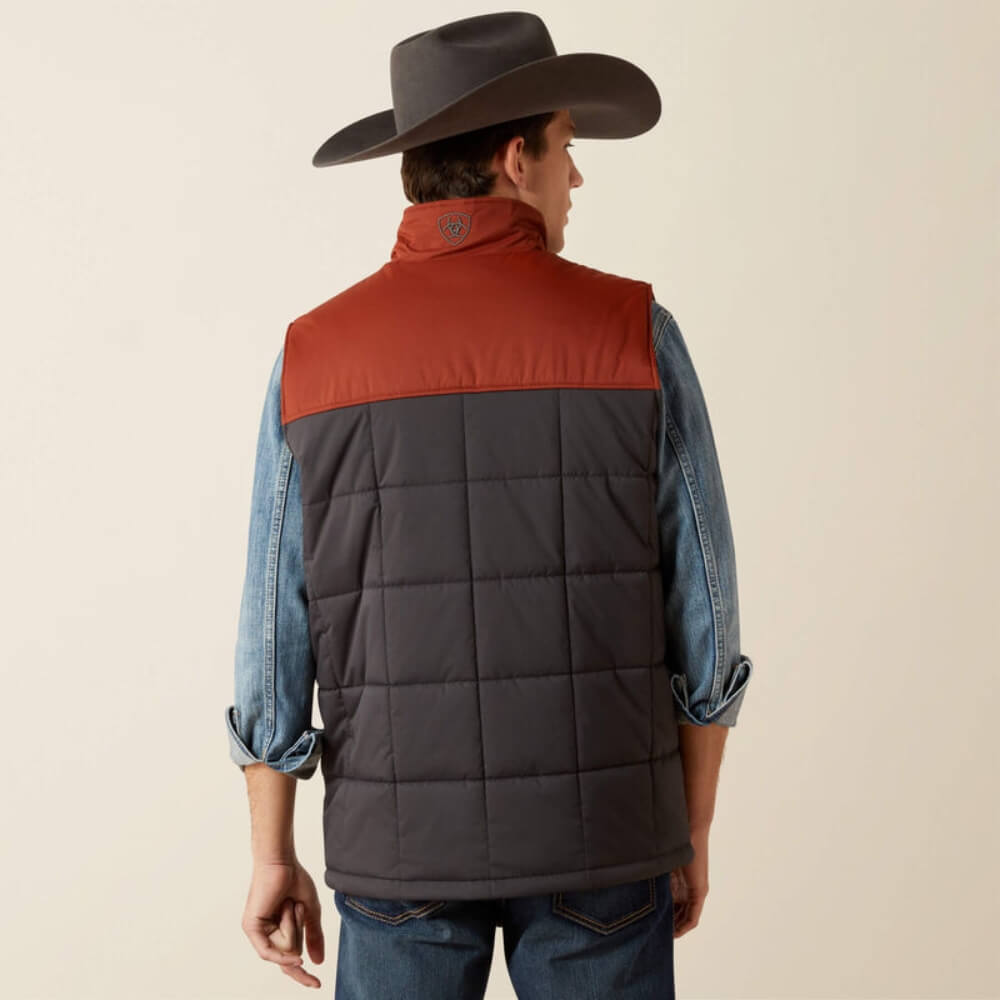 Ariat Mens Crius Insulated Vest Smoked paprika | phantom - 10062604