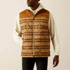 Ariat Mens Crius Insulated Vest Tonal Serape/Almond Khaki - 10062900