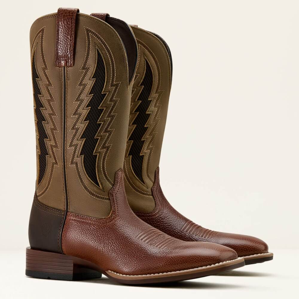 Ariat Mens Dakota VentTEK Cowboy Western Boots Beasty Brown - 10061163