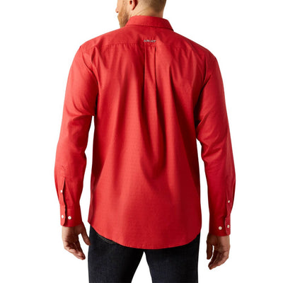 Ariat Mens Dangelo Long Sleeve Shirt Red - 10058951