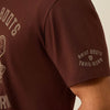 Ariat Mens Desert Skull T-Shirt Deep Mahogany - 10079598