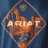 Ariat Mens Diamond Valley T-Shirt Space Blue