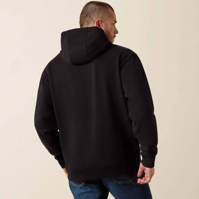 Ariat Mens Embossed Logo Hoodie Black - 10073716