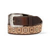 Ariat Mens Embroidered Rattlesnake Belt Brown - A1042602