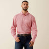 Ariat Mens Everything Classic Fit Shirt White/Scarlet - 10079768