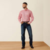 Ariat Mens Everything Classic Fit Shirt White/Scarlet - 10079768