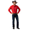 Ariat Mens Everything Classic Fit Snap Shirt Scarlet Red - 10079765