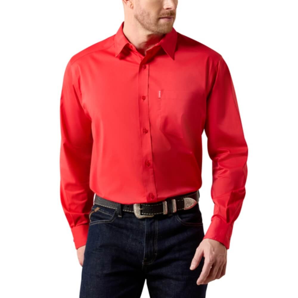 Ariat Mens Everything Classic Shirt Scarlet Red - 10072736