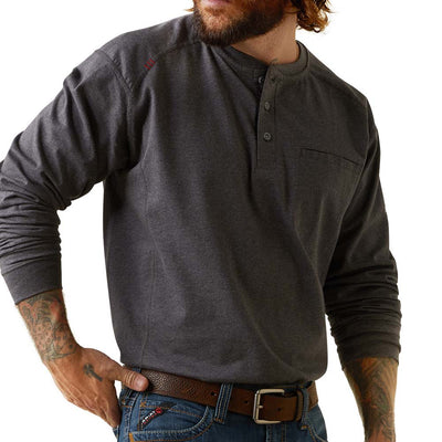 Ariat Mens FR Air Refinery Row Henley Work T-Shirt - 10043775