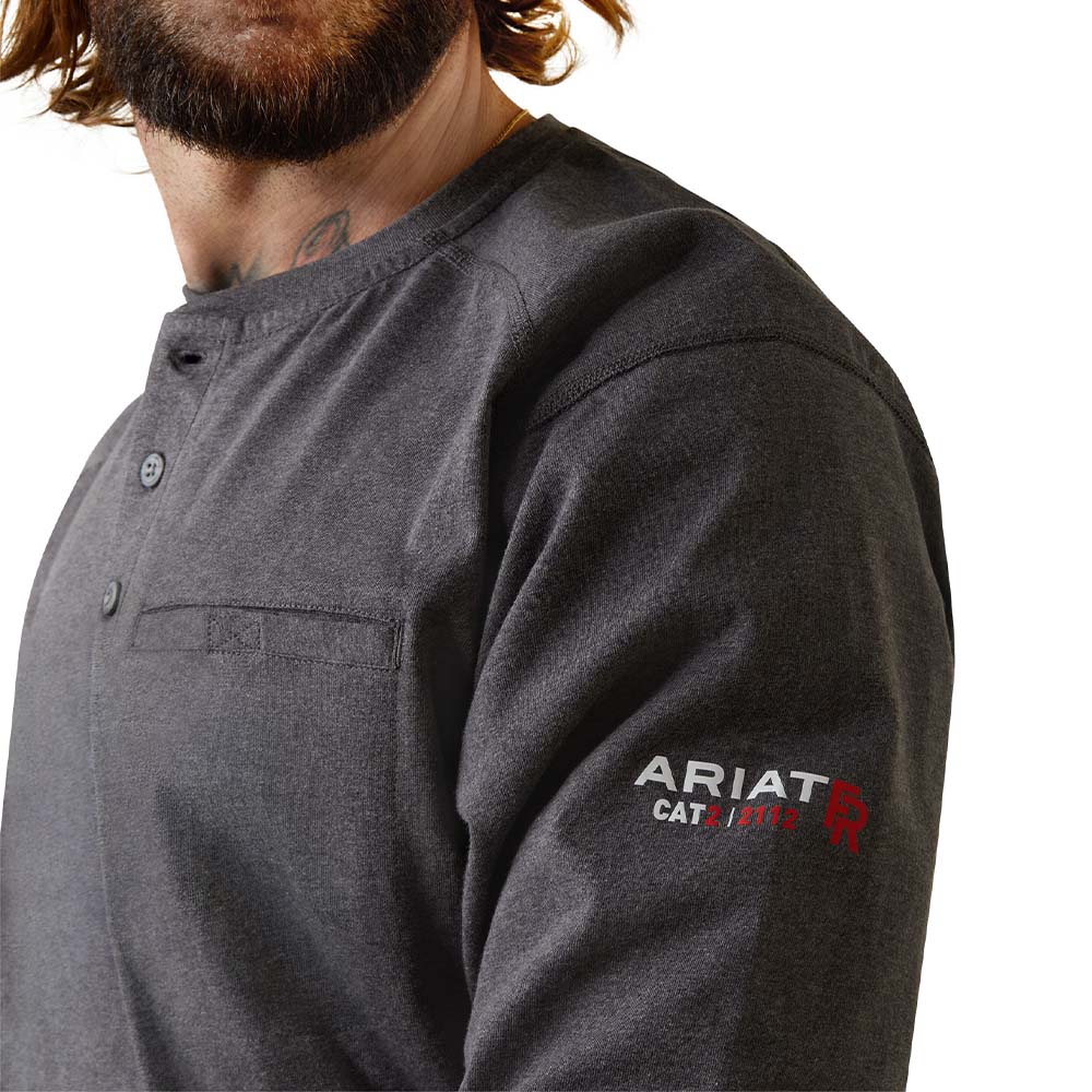 Ariat Mens FR Air Refinery Row Henley Work T-Shirt - 10043775