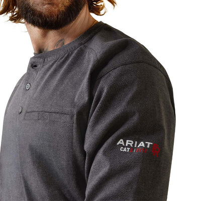 Ariat Mens FR Air Refinery Row Henley Work T-Shirt - 10043775