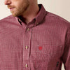 Ariat Mens FR Bell Work Shirt Red - 10015945