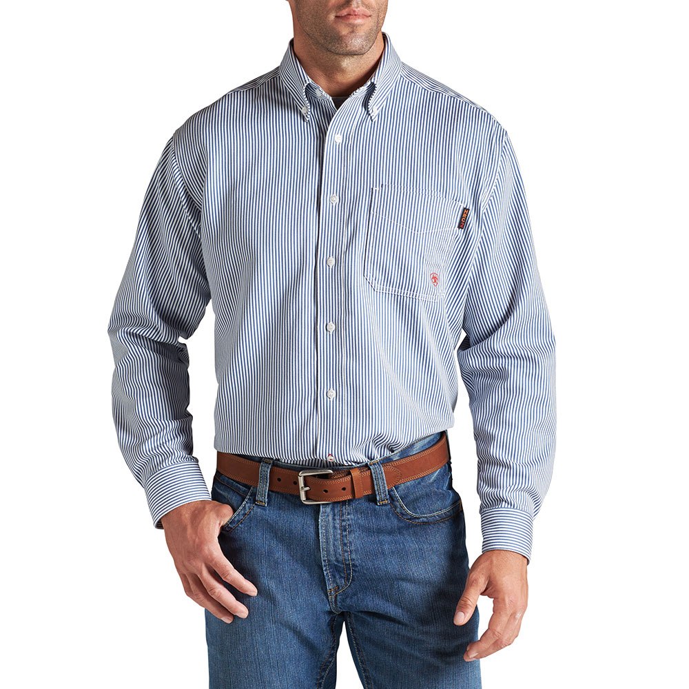 Ariat Mens FR Flame Resistant Blue Work Shirt - 10012250