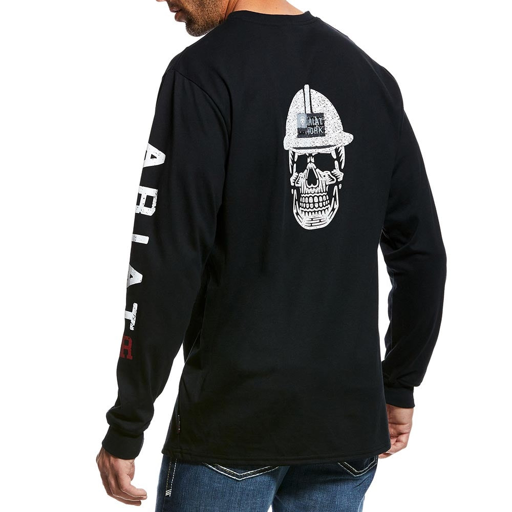 Ariat Mens FR Flame Resistant Roughneck Skull Logo Work T-Shirt - 10026434
