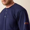 Ariat Mens FR Flame Resistant Work Shirt Navy Blue - 10022597