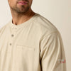 Ariat Mens FR Flame Resistant Work Shirt Sand Heather - 10022598