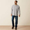 Ariat Mens FR Flame Resistant Work Shirt Silver Fox Heather - 10022599