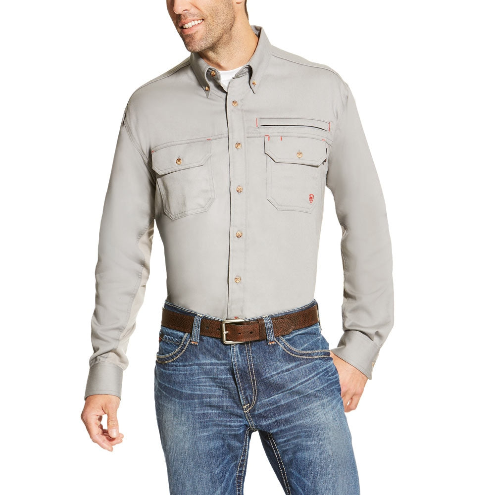Ariat Mens FR Solid Vent Work Shirt - 10019063