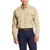 Ariat Mens FR Solid Vent Work Shirt Brown - 10025402