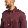 Ariat Mens FR Vented Work Shirt Red - 10035432