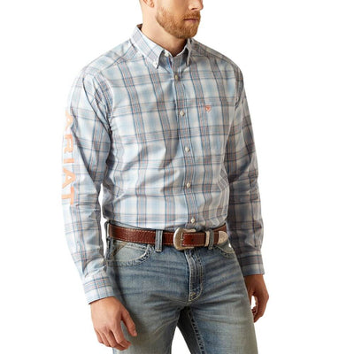 Ariat Mens Finnegan Pro Series Plaid Long Sleeve Shirt