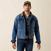 Ariat Mens Flannel Lined Trucker Jacket Nate - 10078964