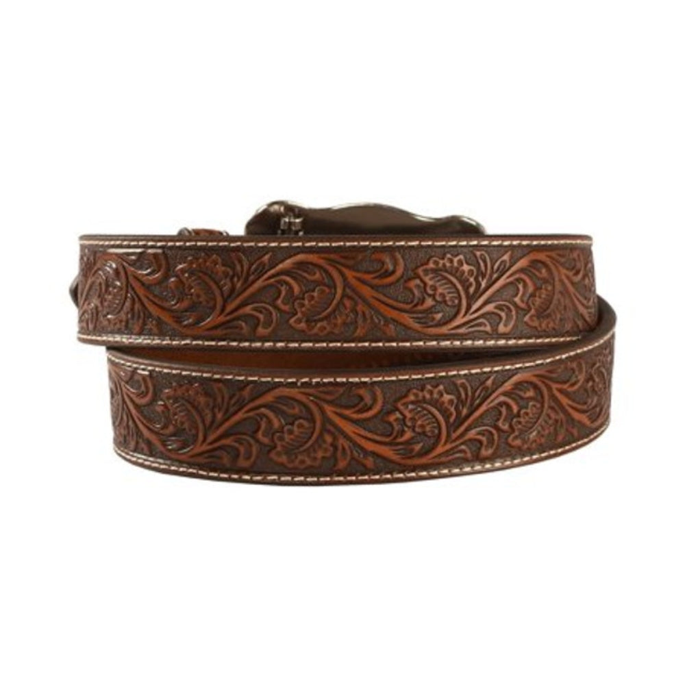 Ariat Mens Floral Tooled Belt