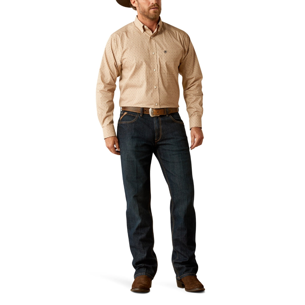 Ariat Mens Frazier Fitted Tan Shirt