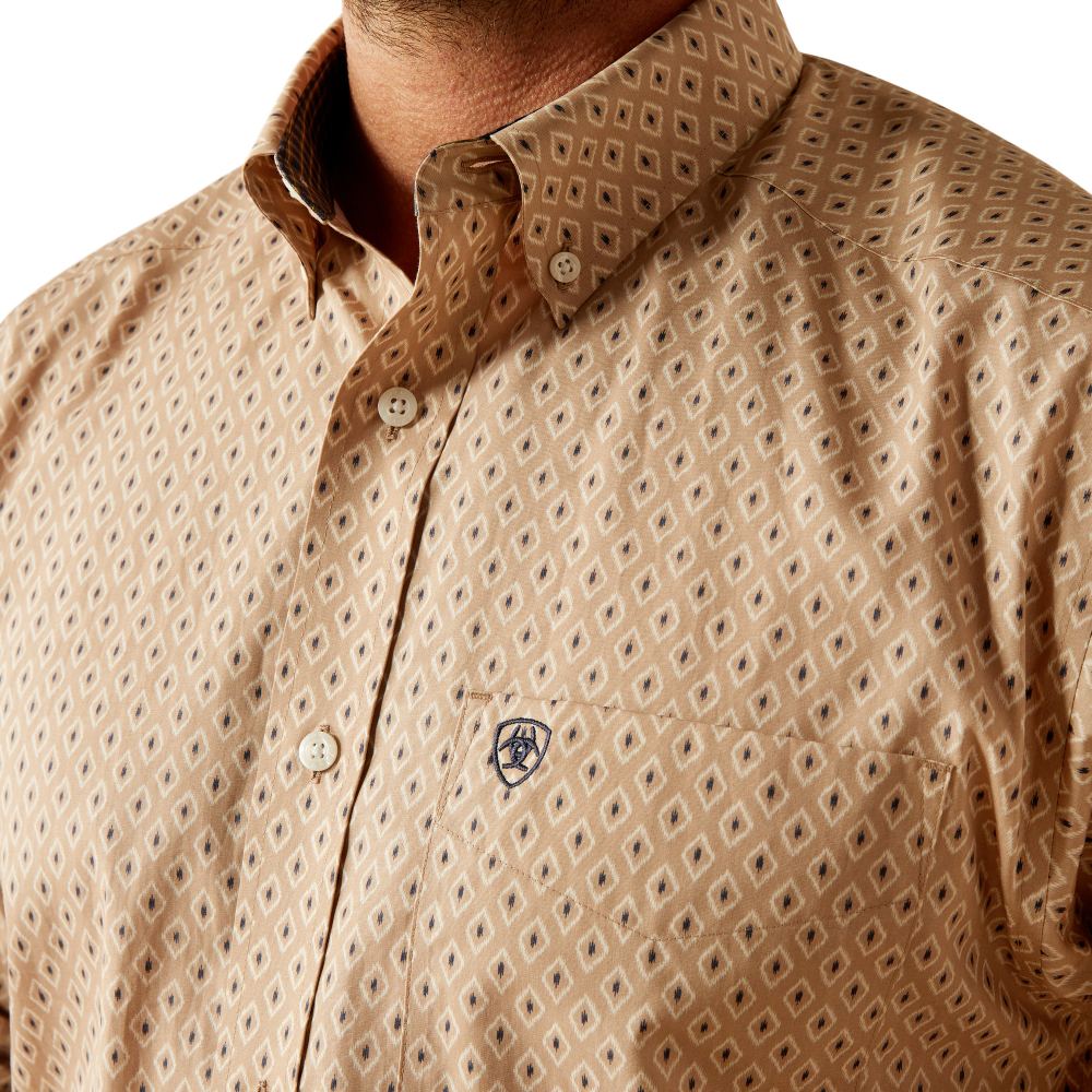 Ariat Mens Frazier Fitted Tan Shirt