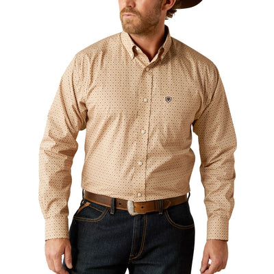 Ariat Mens Frazier Fitted Tan Shirt